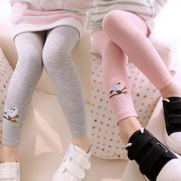 Hot Sell Baby Girl Stretch Leggings Pants Toddler Child Candy Color Trousers