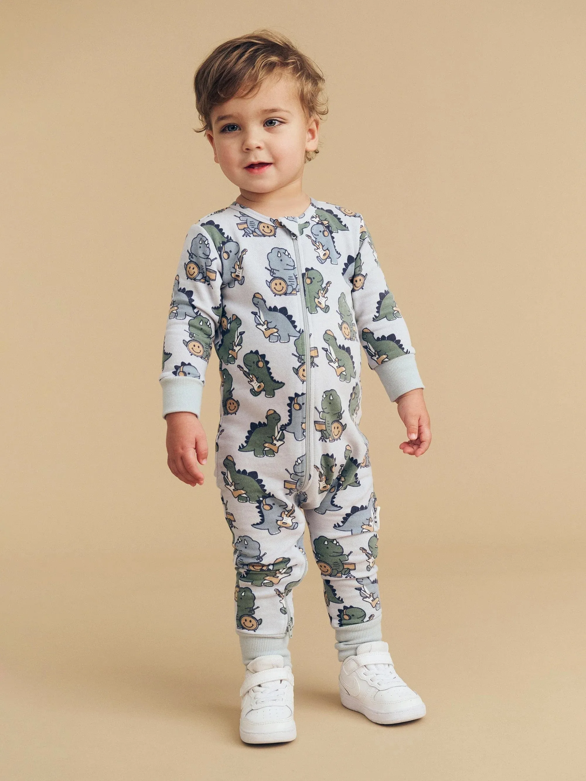 Huxbaby Dino Band Romper