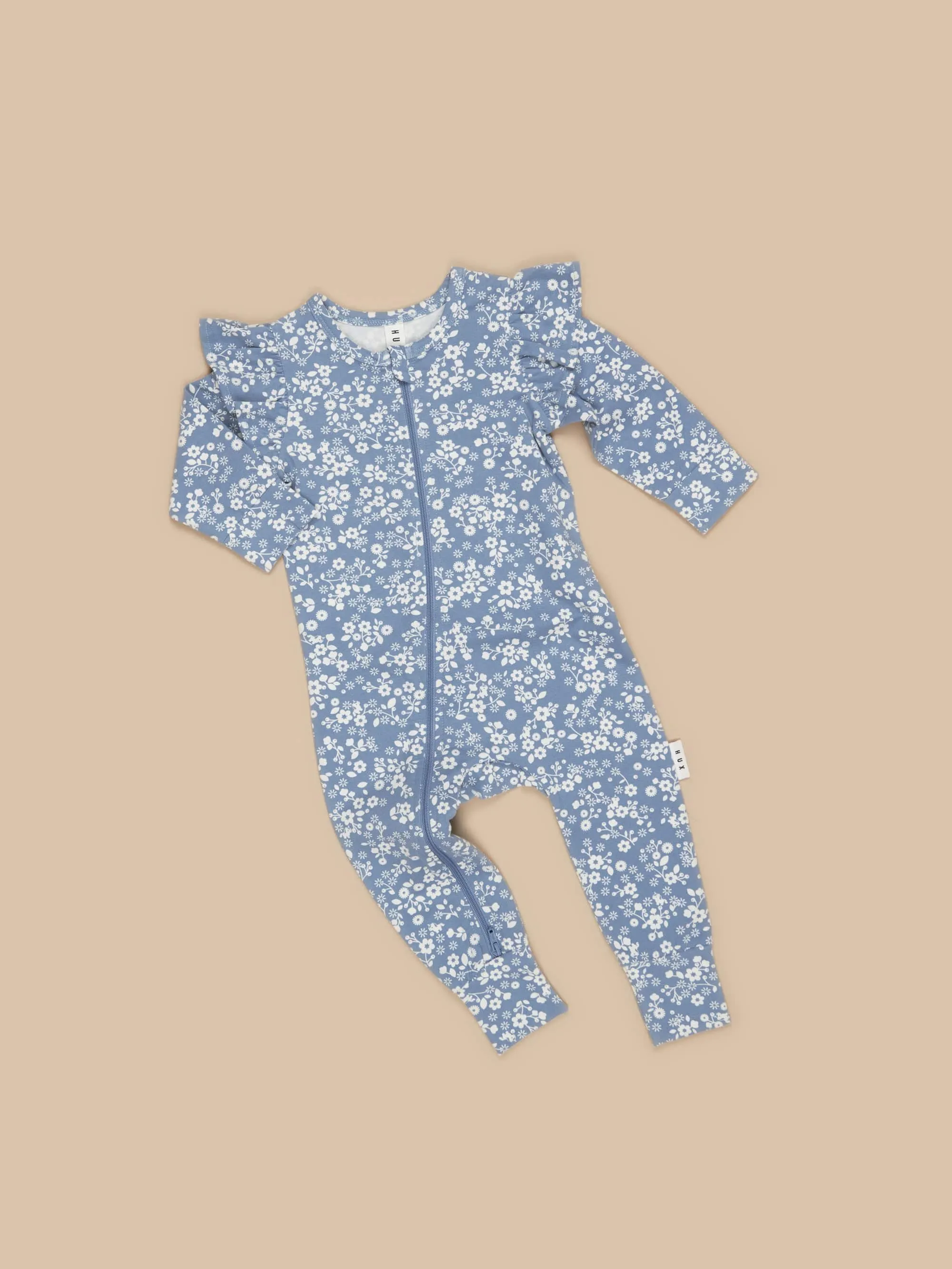 Huxbaby Floral Lake Zip Romper