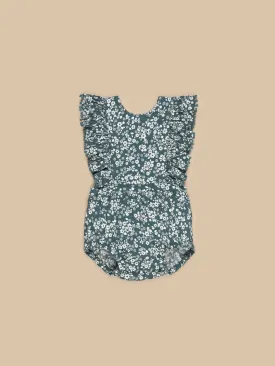 Huxbaby Floral Pine Frill Playsuit