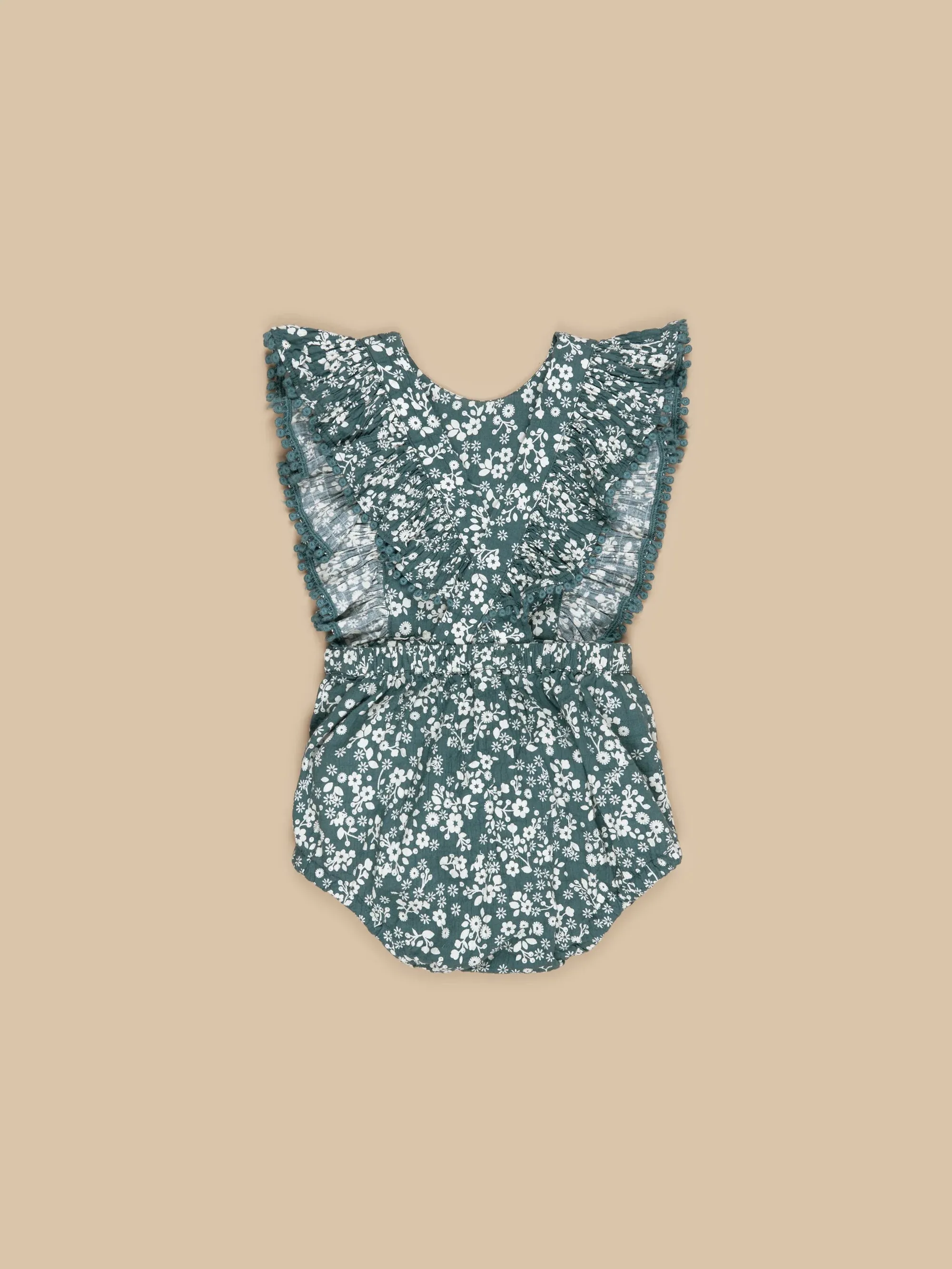 Huxbaby Floral Pine Frill Playsuit