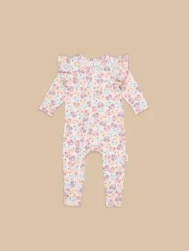 Huxbaby Heart Bear Zip Romper