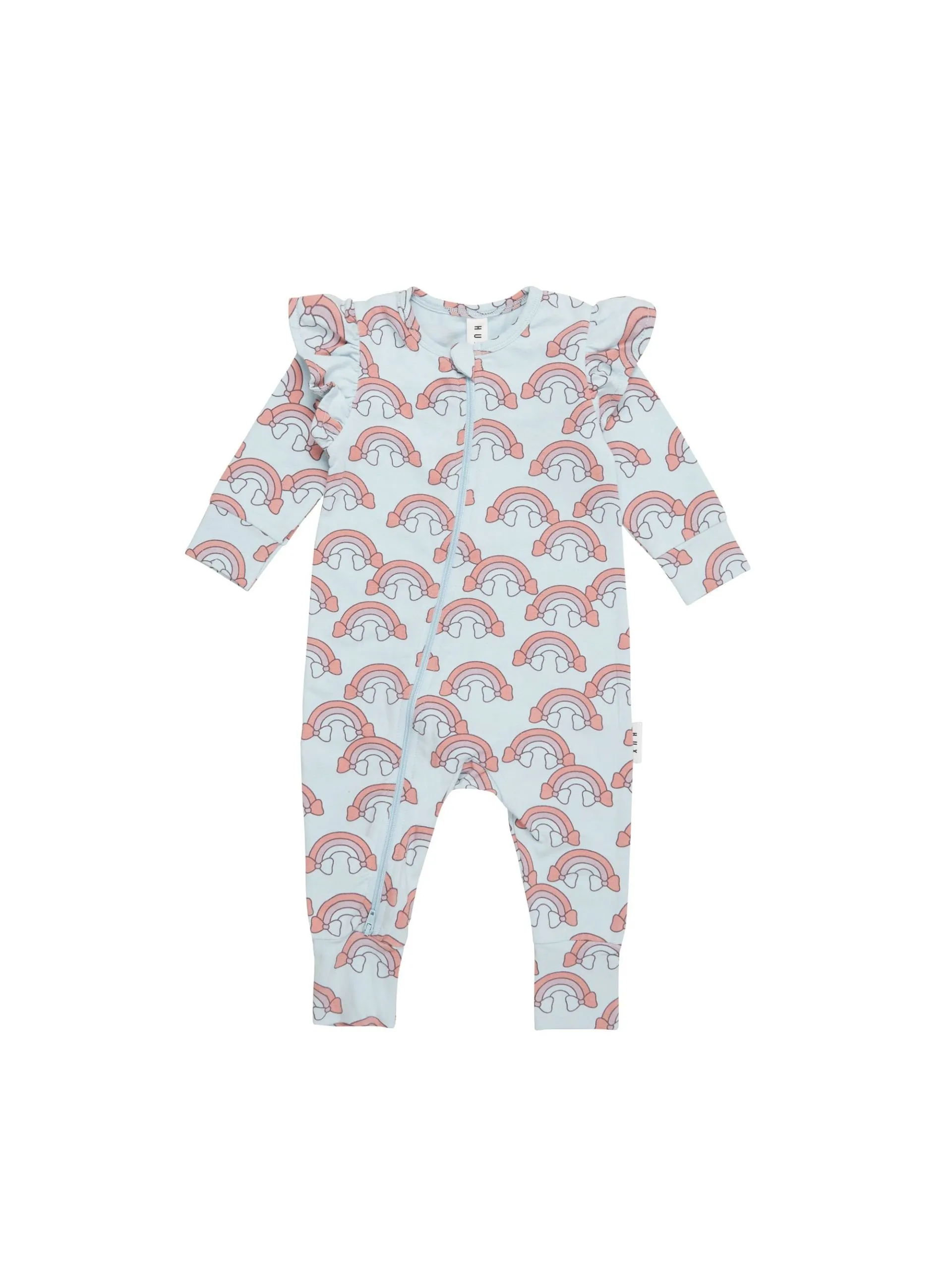 Huxbaby Rain Bow Zip Romper