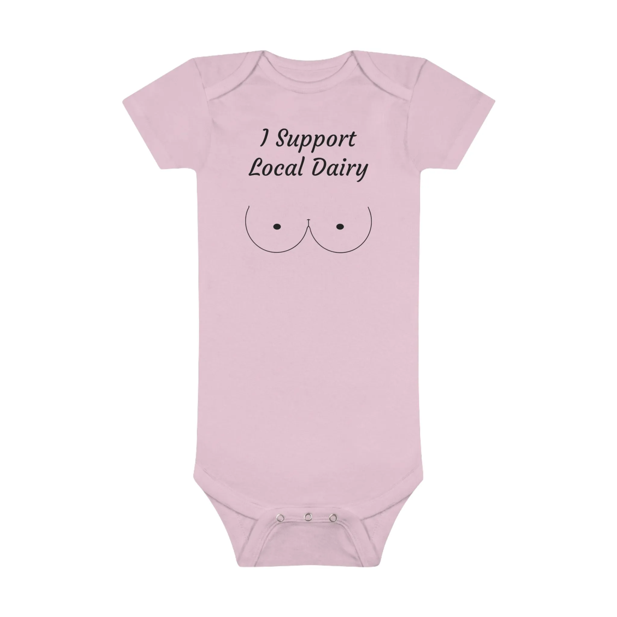 I Support Local Dairy Baby Short Sleeve Onesie®