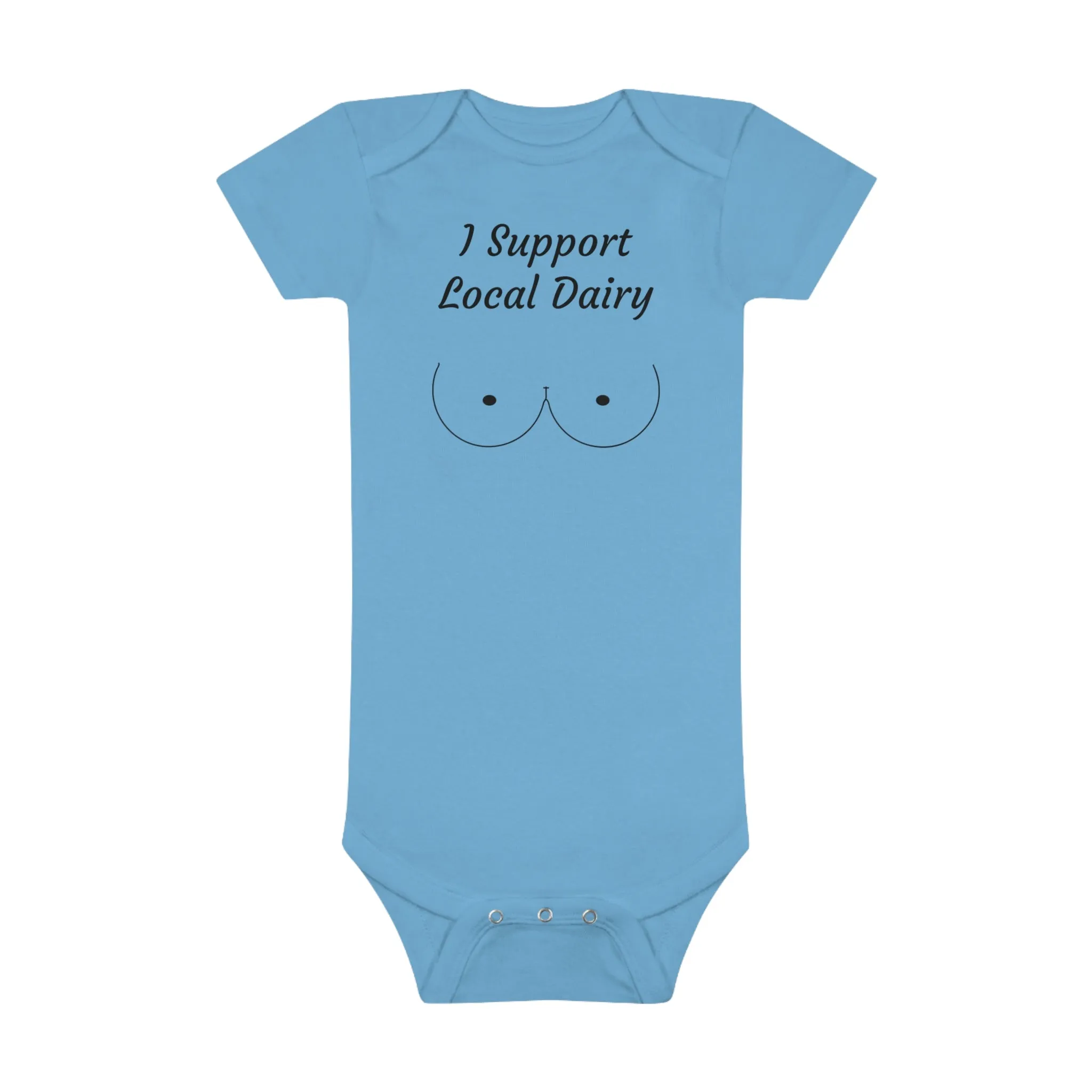 I Support Local Dairy Baby Short Sleeve Onesie®