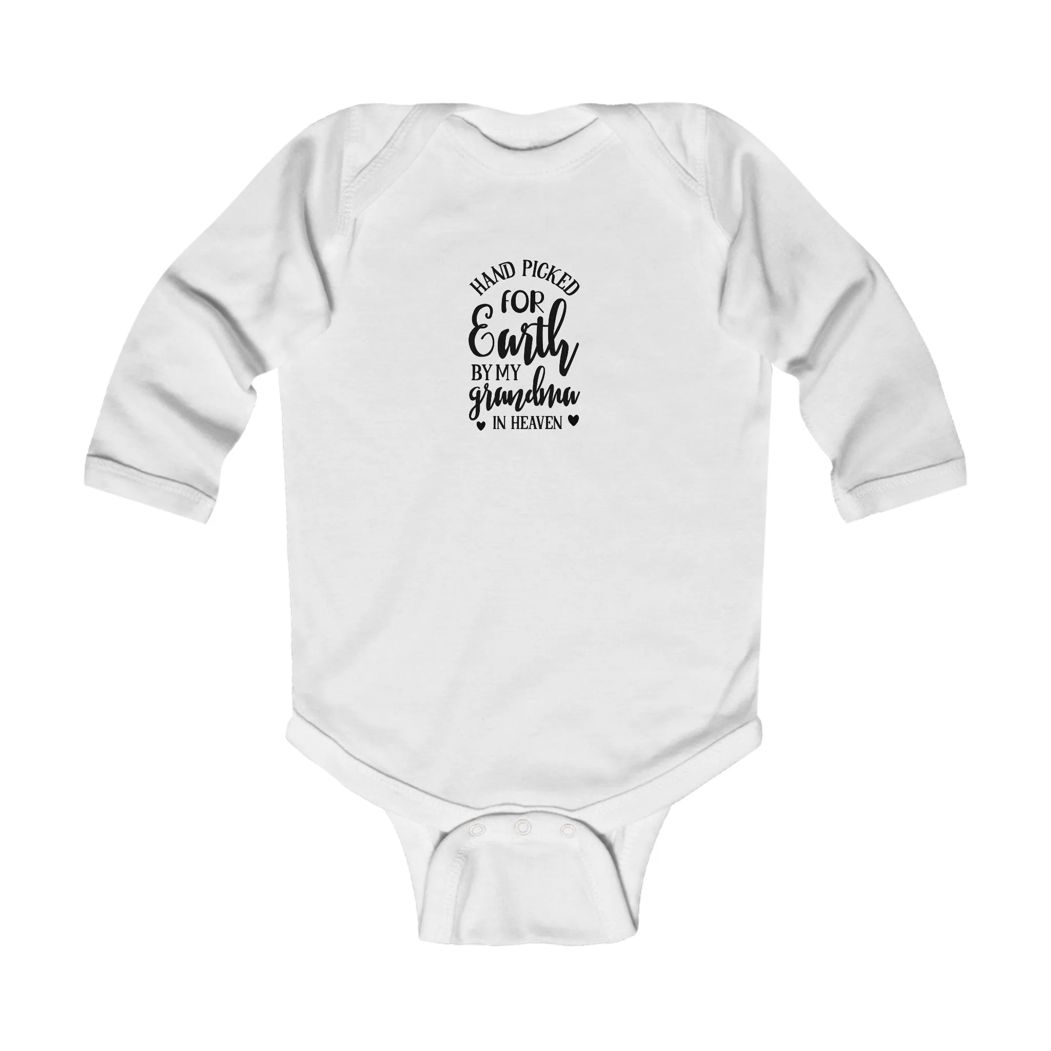 Infant Long Sleeve Onesie:  Handpicked for earth by my grandma in heaven