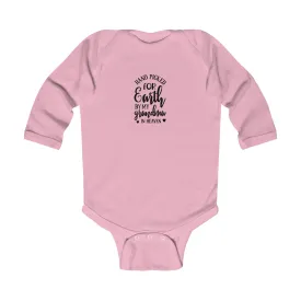 Infant Long Sleeve Onesie:  Handpicked for earth by my grandma in heaven