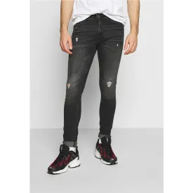 Jack & Jones Charcoal Ripped Jeans