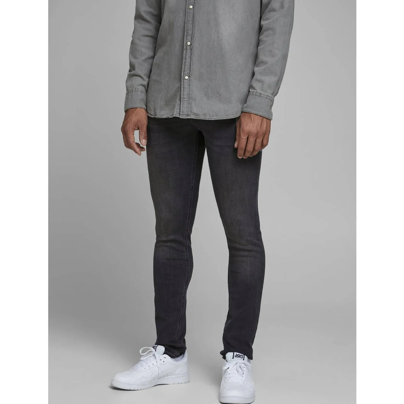 Jack &amp; Jones Charcoal Skinny Fit Jeans