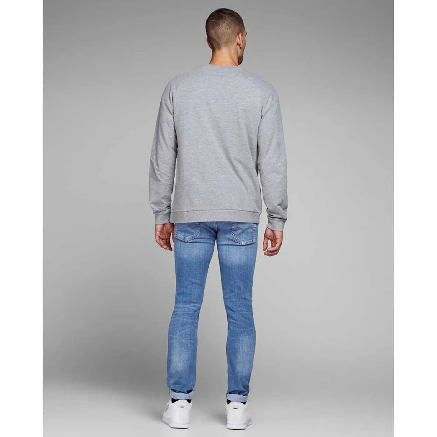 JJ Blue Button Fly Slim Jeans