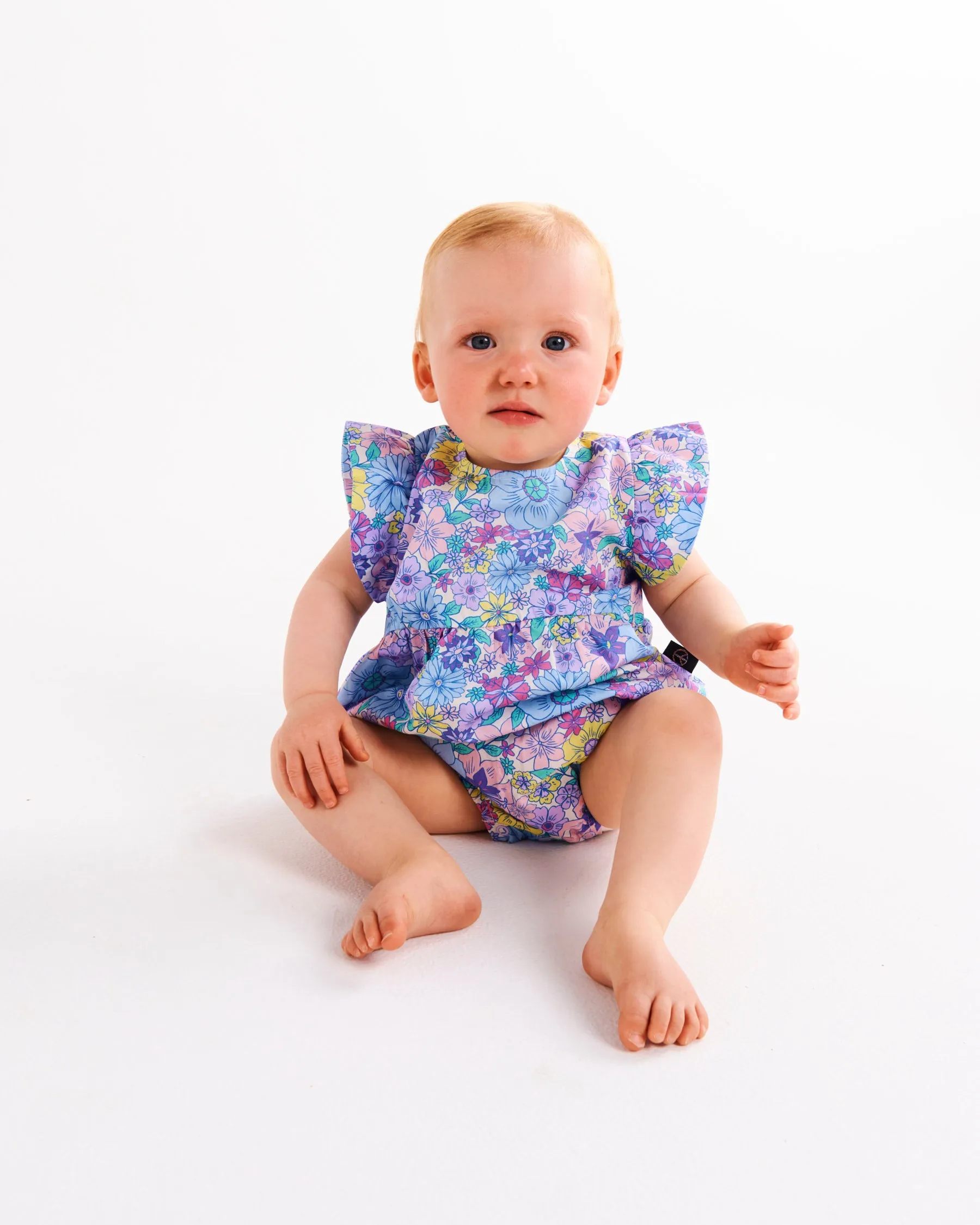 Kip & Co Bunch Of Fun Organic Cotton Frill Playsuit