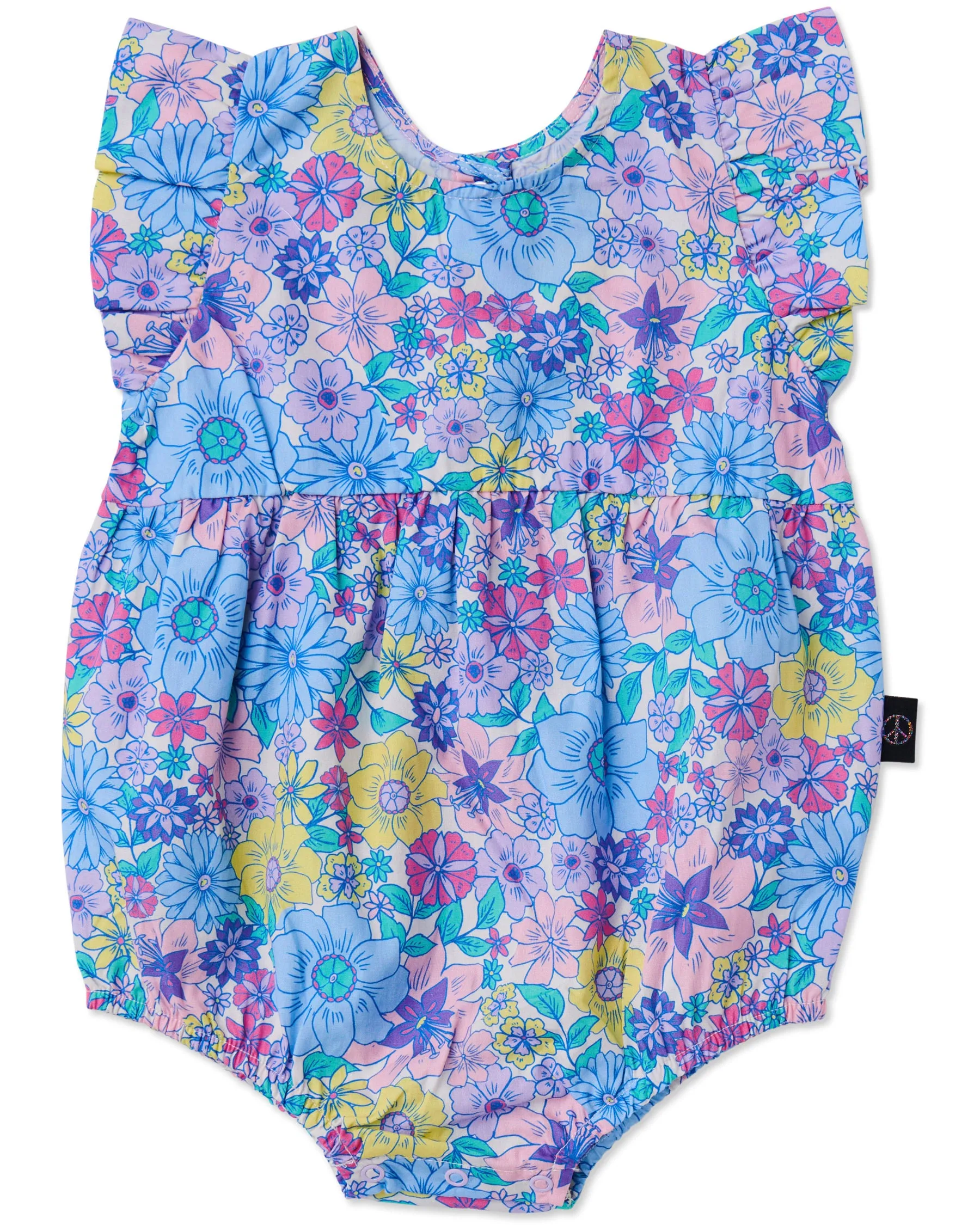 Kip & Co Bunch Of Fun Organic Cotton Frill Playsuit