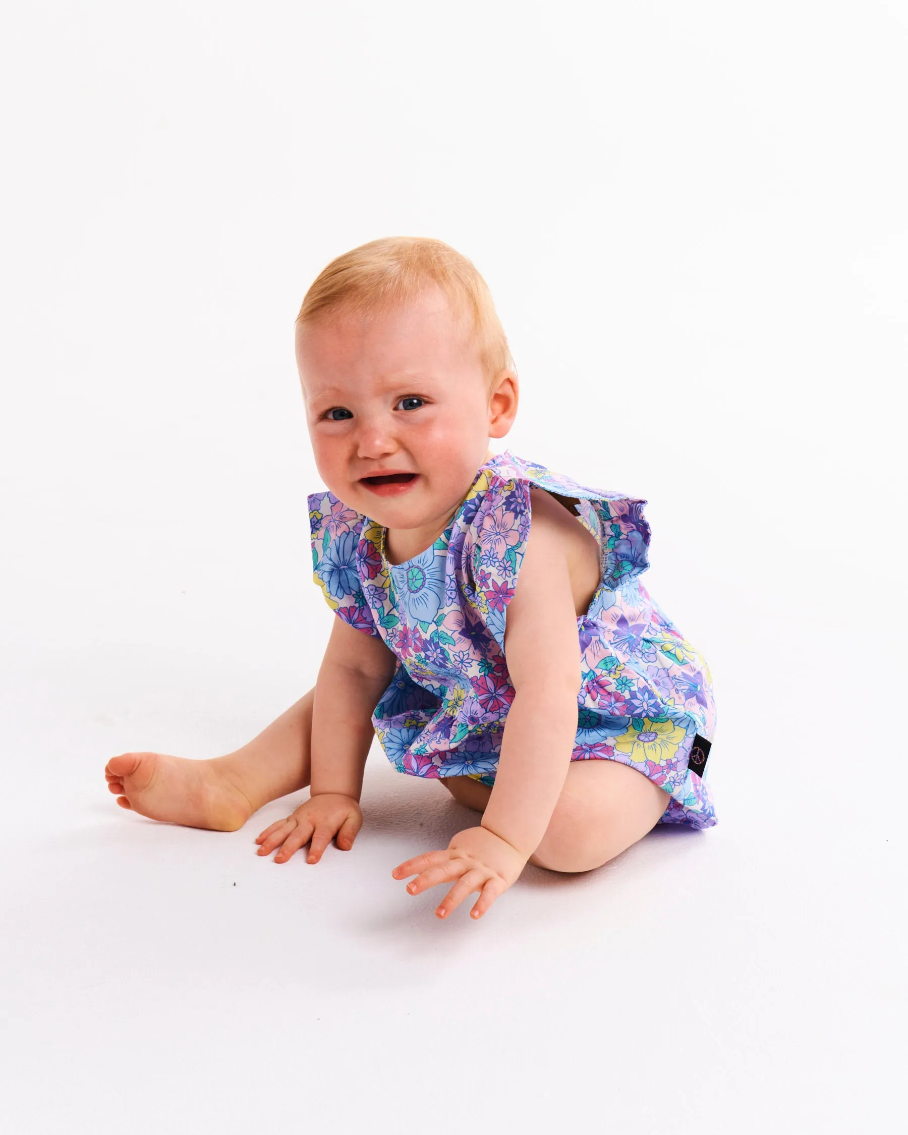 Kip & Co Bunch Of Fun Organic Cotton Frill Playsuit