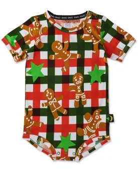 Kip & Co Gingerbread Organic Short Sleeve Romper