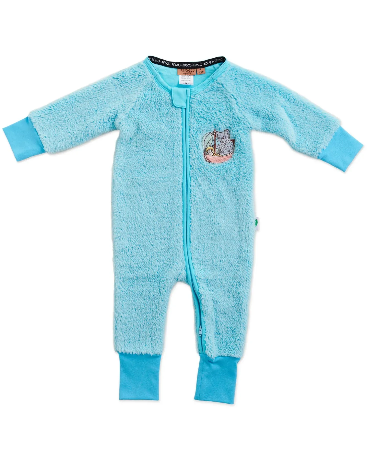 Kip & Co x May Gibbs Koala Cutie Sherpa Long Sleeve Zip Romper