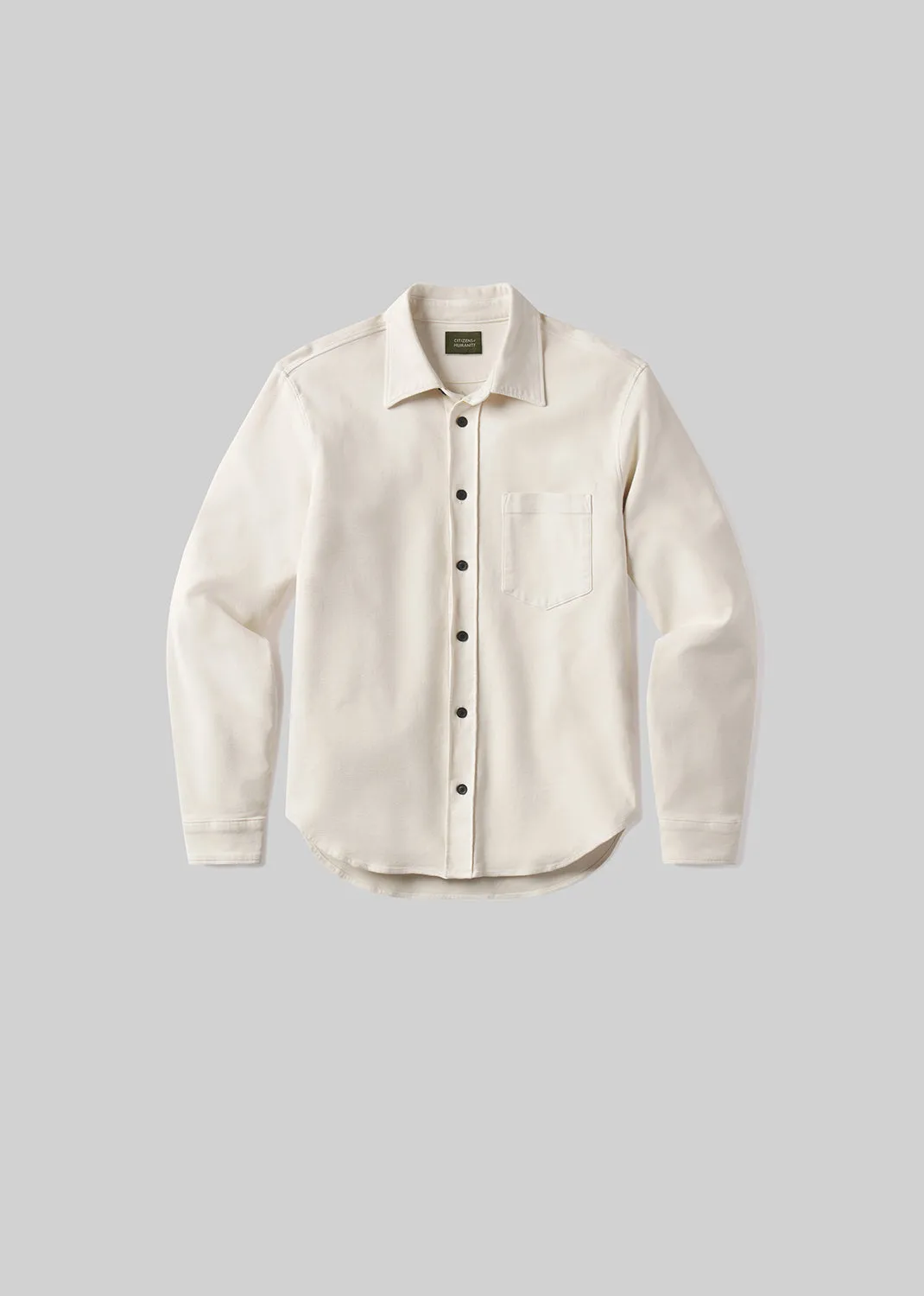 Luca Bucket Dye Shirt French Terry in Spectral