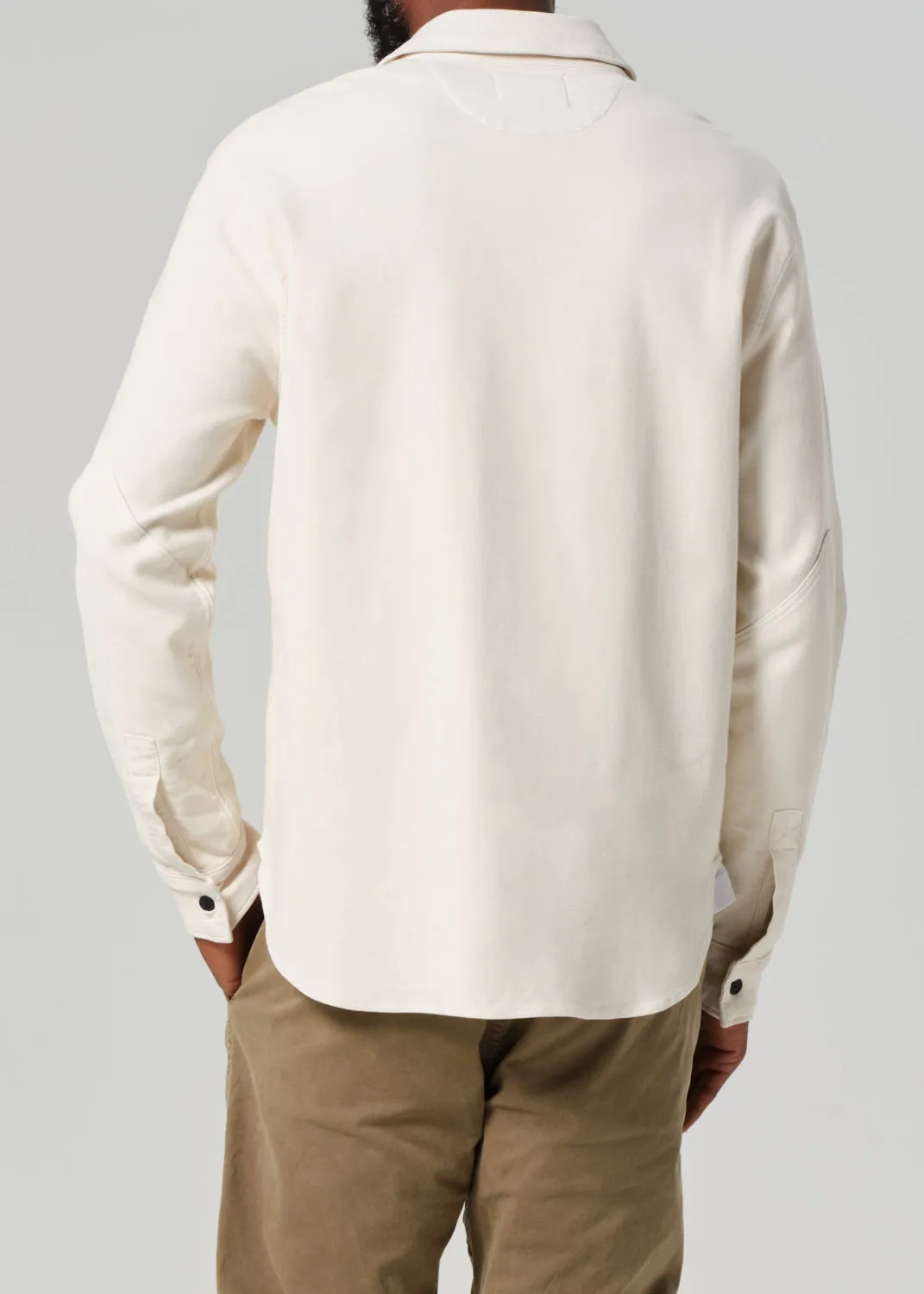 Luca Bucket Dye Shirt French Terry in Spectral