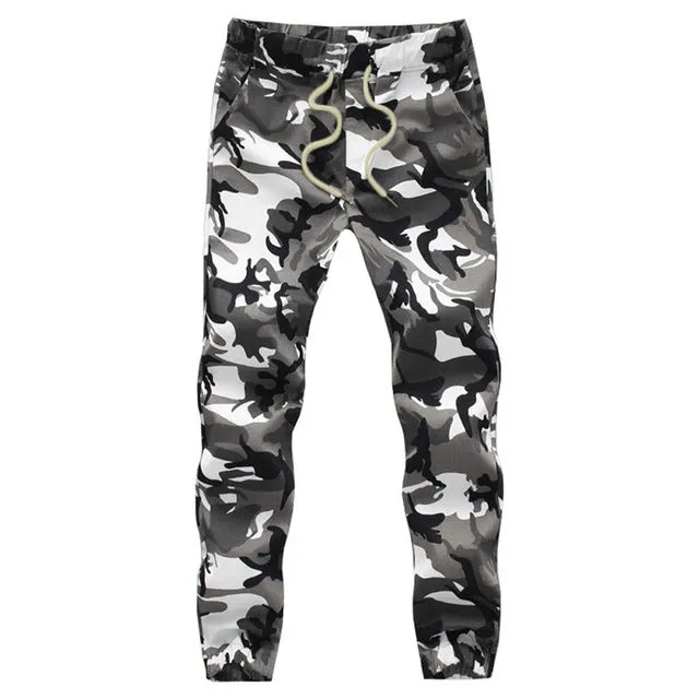 M-5X 2017 Mens Jogger Autumn Pencil Harem Pants Men Camouflage Military Pants Loose Comfortable Cargo Trousers Camo Joggers