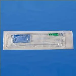 Male 14 French U-Shape Catheter Plus Lubricant Packet, 16"