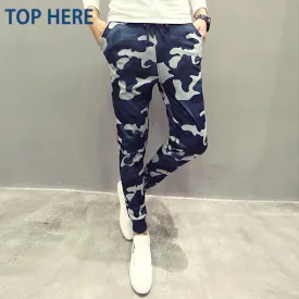 Mens Joggers Camouflage Men Pants Cool Army Skinny Casual Military Trouser Hip Hop Fashion Style Sweatpants Camo Pants