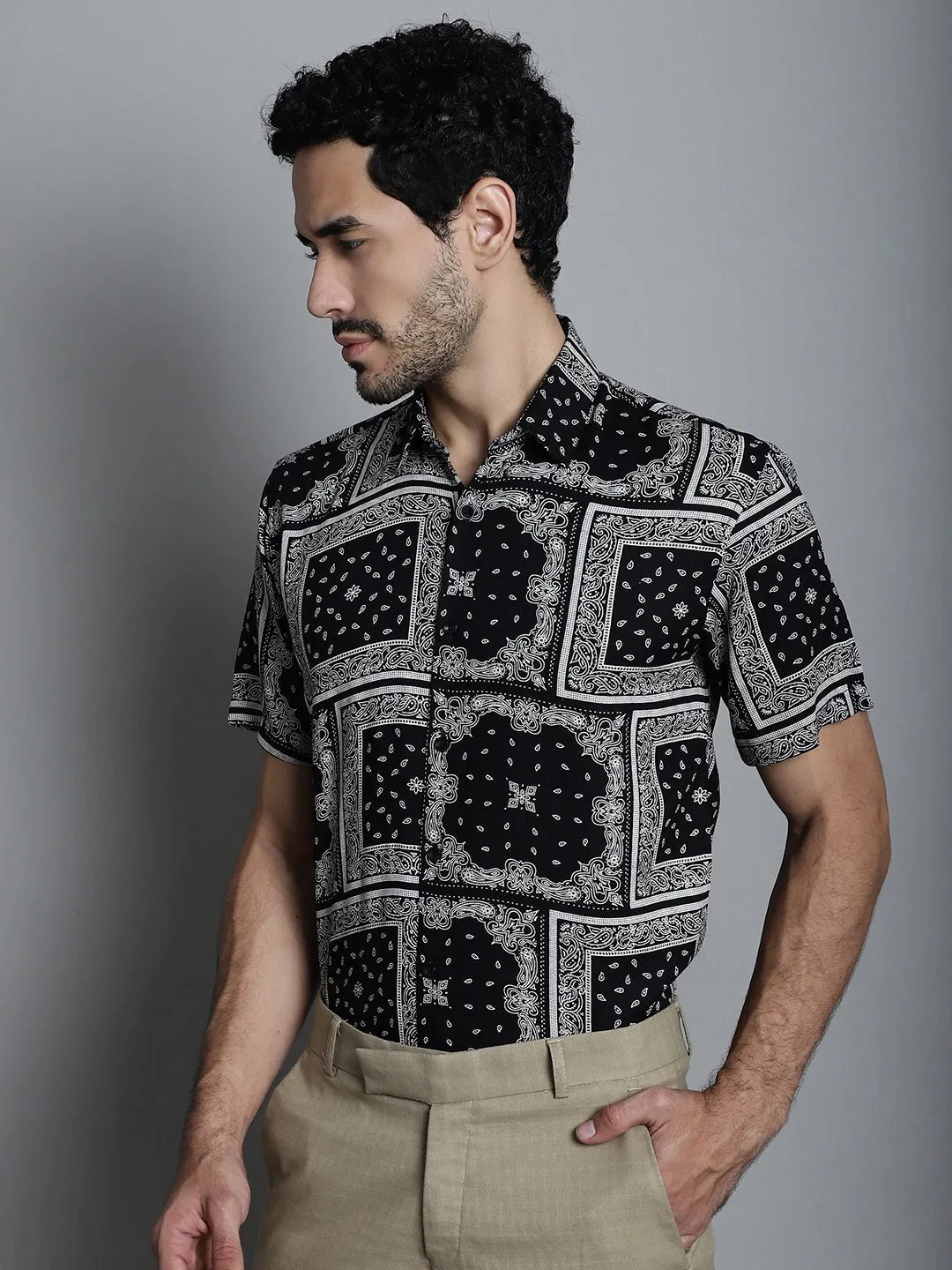 Men's Paisley Printed Formal Shirts