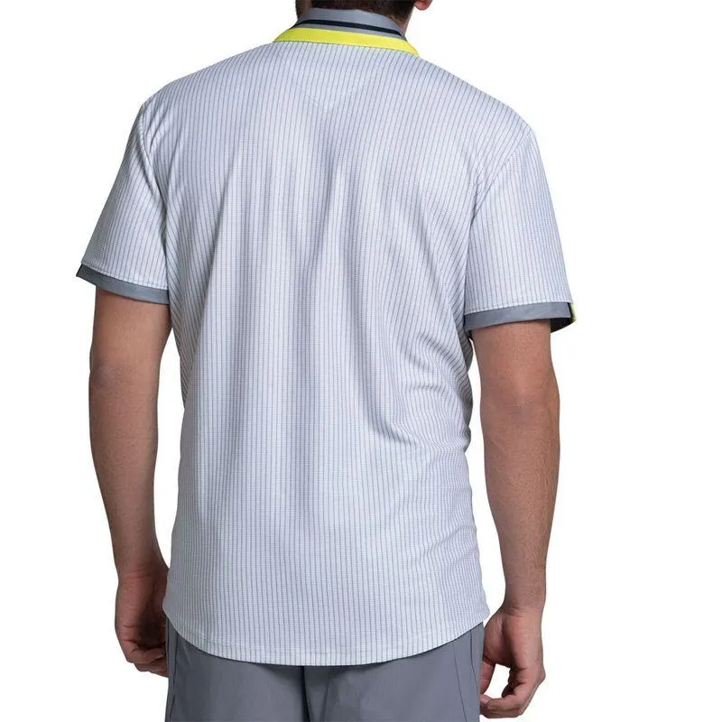 Men`s Striker Short Sleeve Tennis Polo Sharkskin