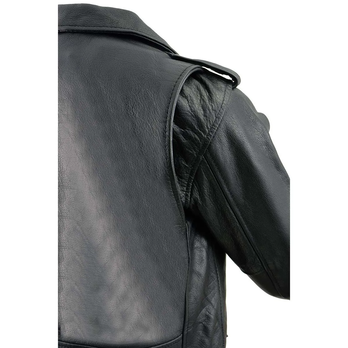 Milwaukee Leather LKL2701 Ladies Black Classic Police Style Leather Jacket