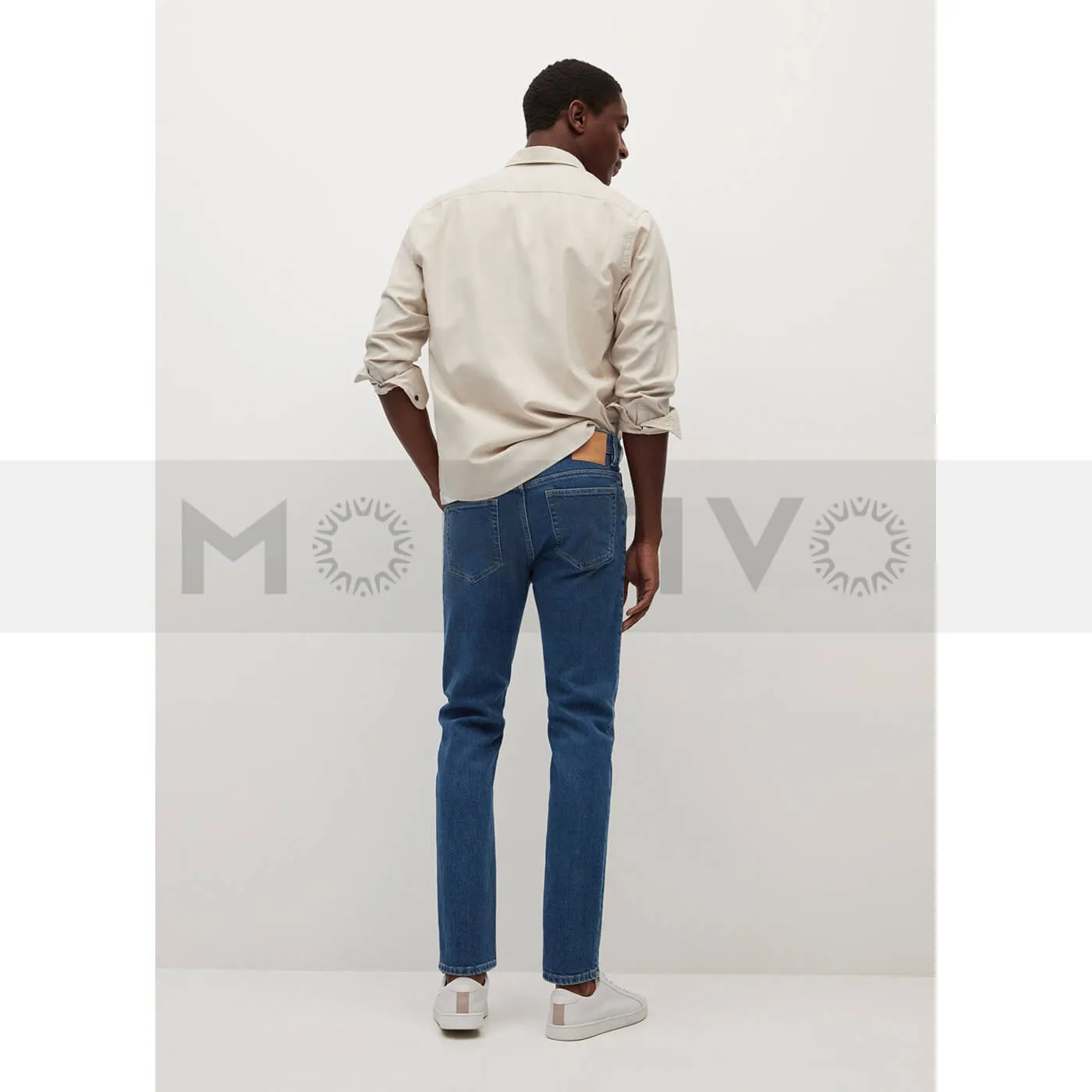 MNG Slim Fit Faded Dark Wash Jeans