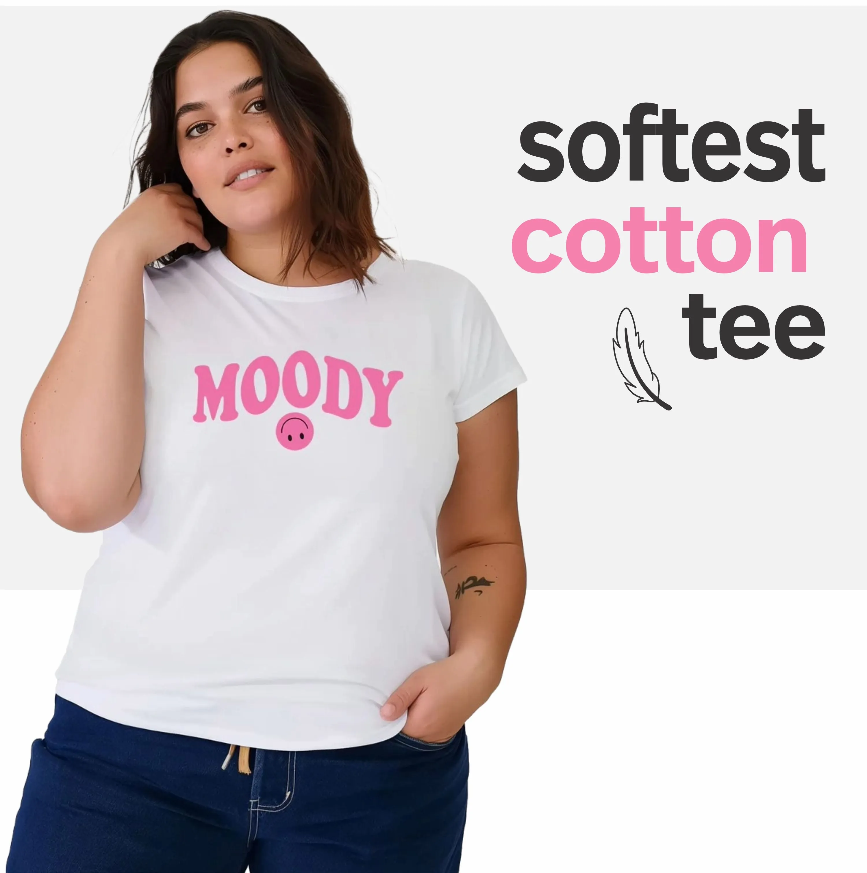 Moody Plus Size Women T-Shirt