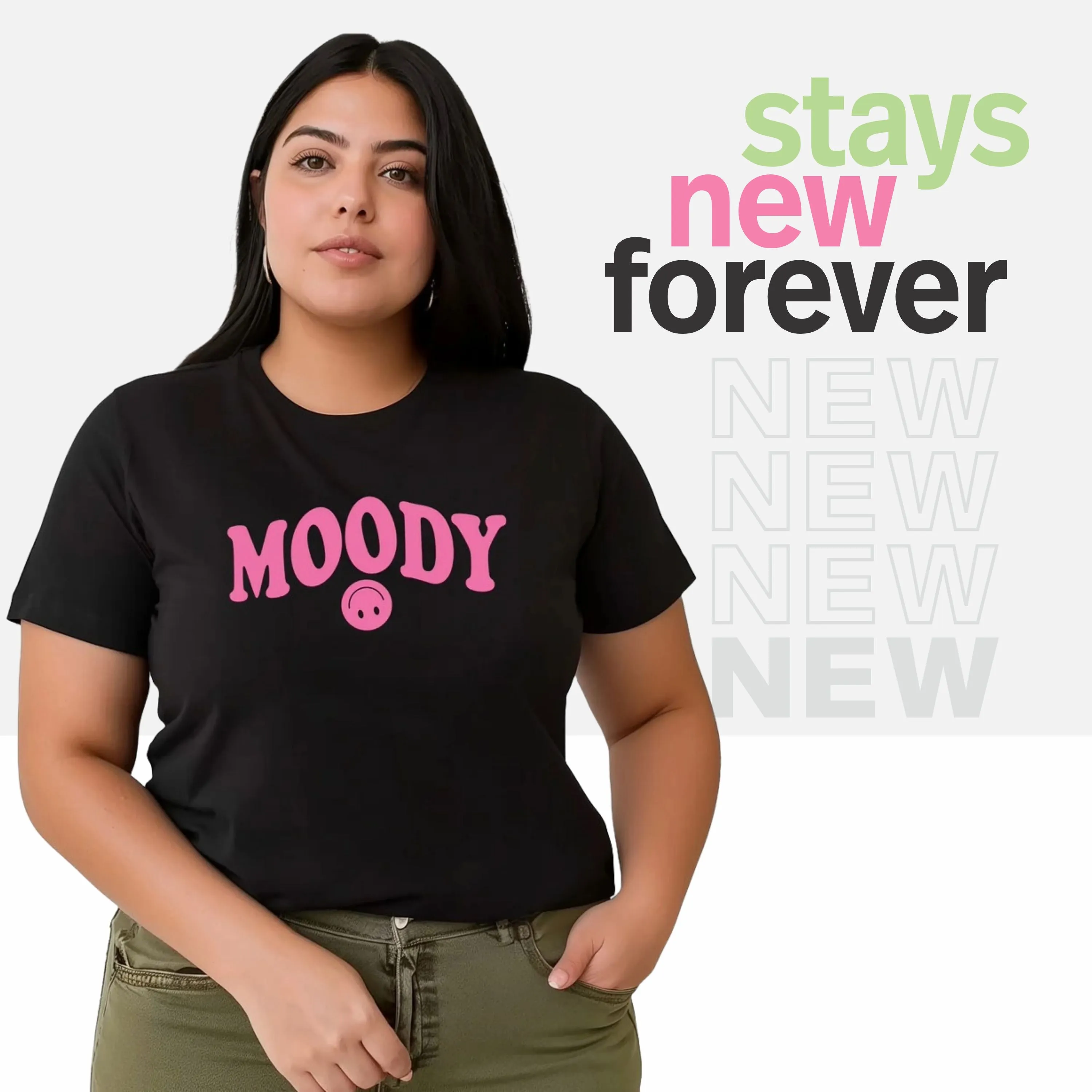 Moody Plus Size Women T-Shirt