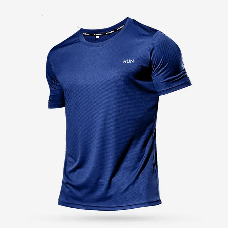 Multicolor Quick Dry Short Sleeve Sport T Shirt Gym Jerseys Fitness Shirt Trainer Running T-Shirt Men&#39;s Breathable Sportswear