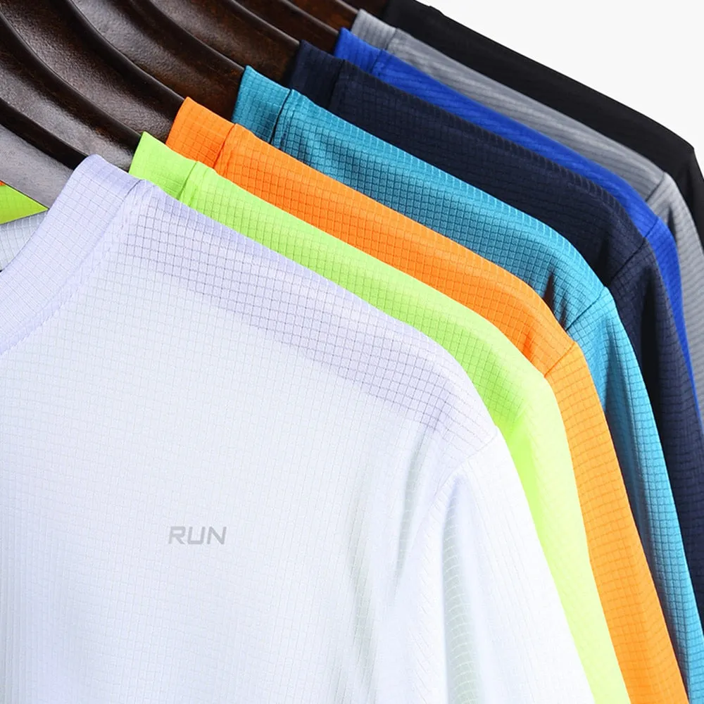 Multicolor Quick Dry Short Sleeve Sport T Shirt Gym Jerseys Fitness Shirt Trainer Running T-Shirt Men&#39;s Breathable Sportswear