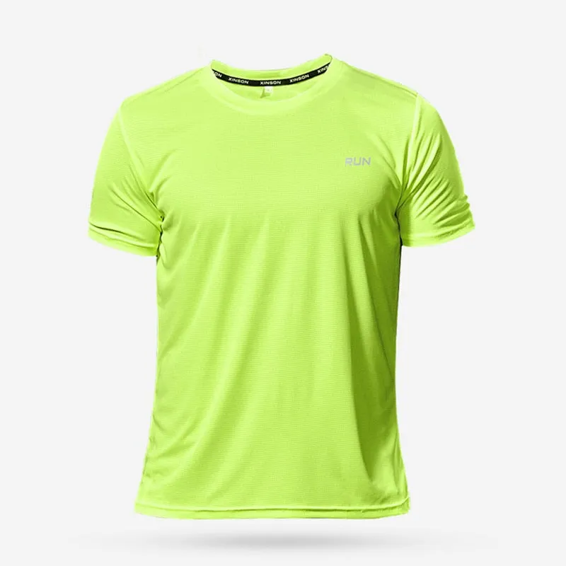 Multicolor Quick Dry Short Sleeve Sport T Shirt Gym Jerseys Fitness Shirt Trainer Running T-Shirt Men&#39;s Breathable Sportswear