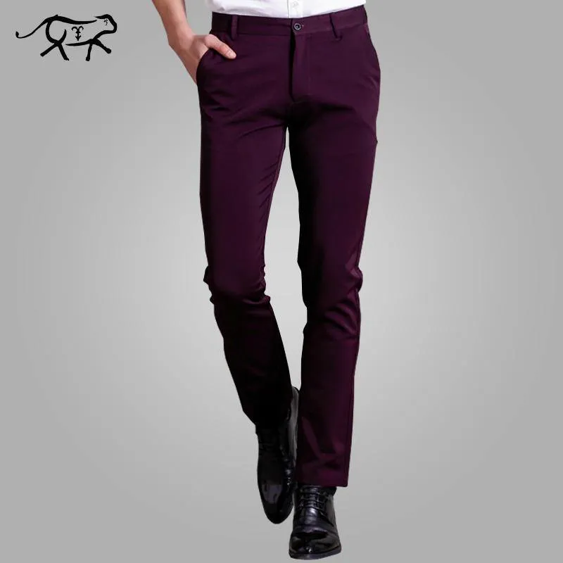 New Arrival Men's slim fit British Style Casual Pants