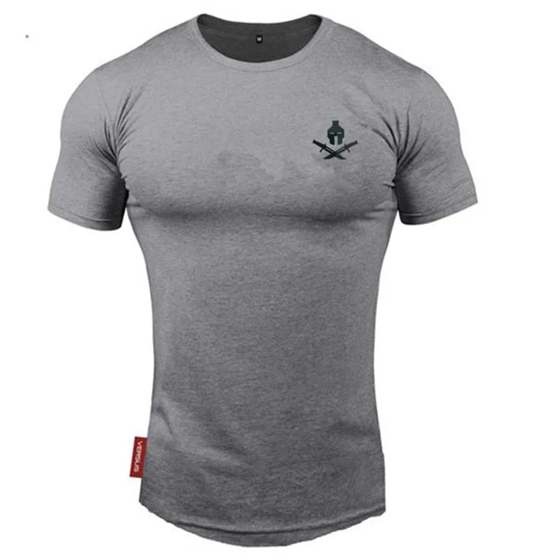 New brand Clothing fitness Running t shirt men O-neck t-shirt cotton bodybuilding Sport shirts tops gym men t shirt