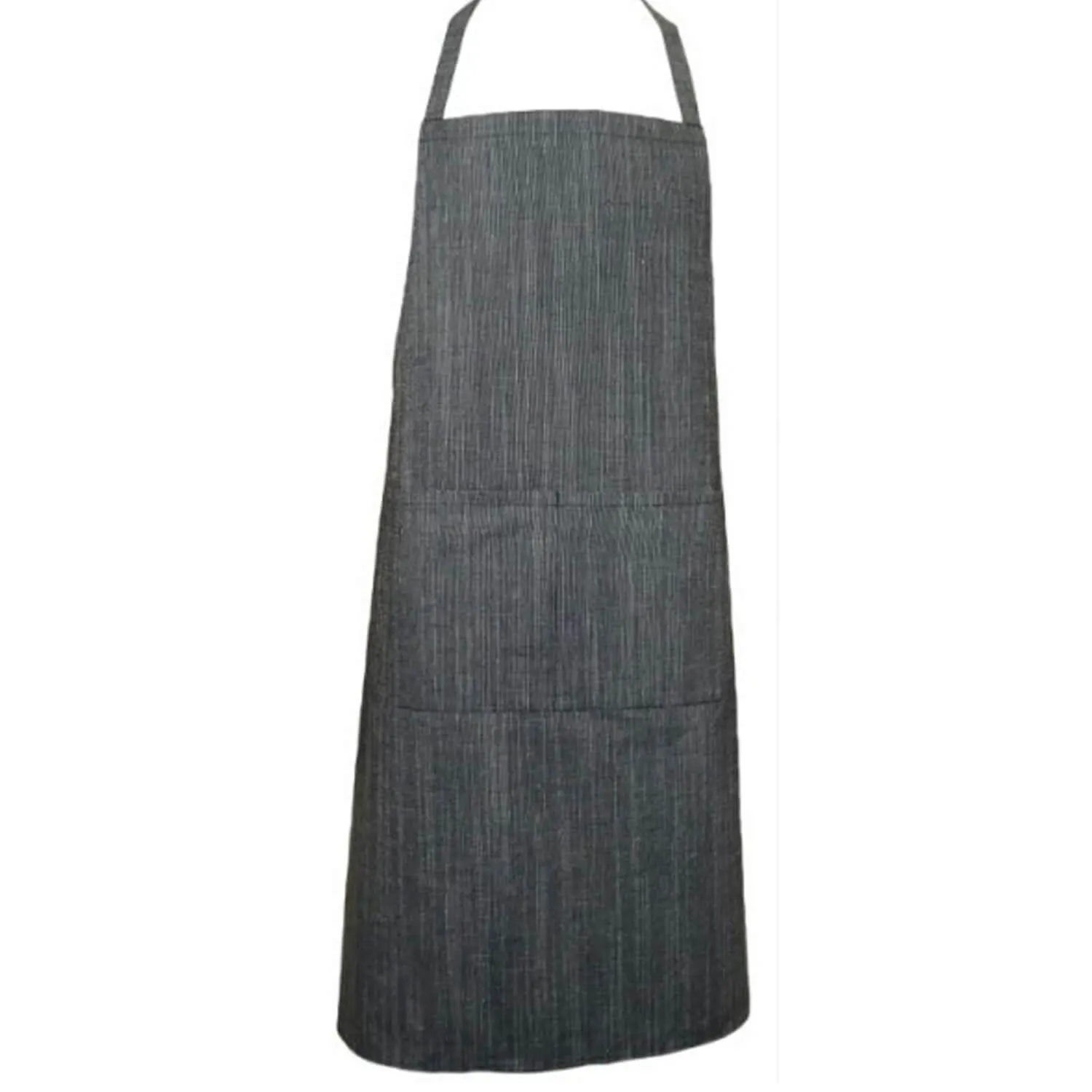 Pegasus Aprons Denim Style Bamboo Stripe Bib Apron