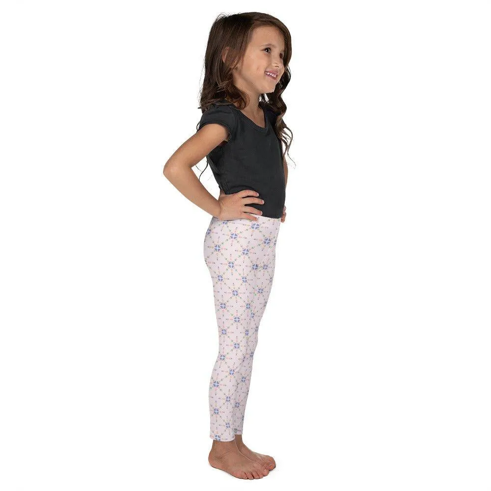 Pink Patterned Kid's Leggings