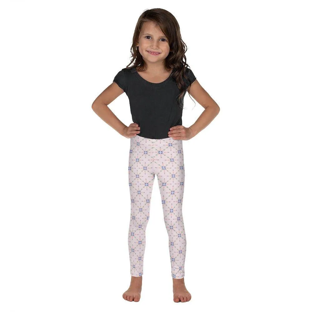 Pink Patterned Kid's Leggings