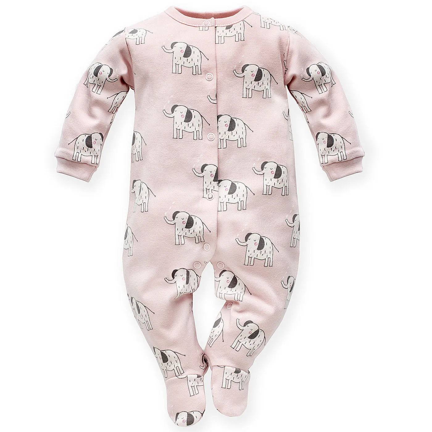 PINOKIO Baby Sleepsuit Wild Animals Pink (1-9mths)