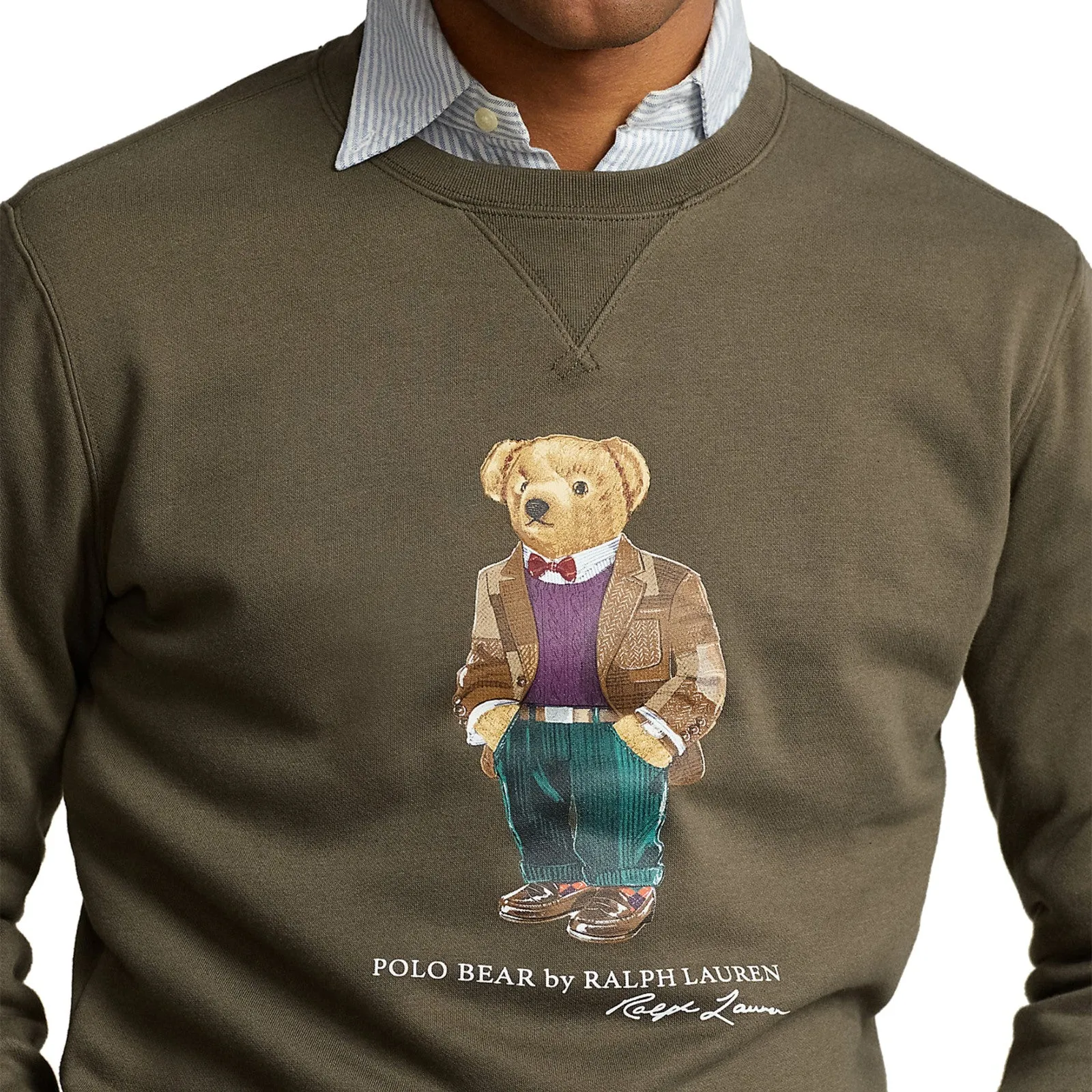 Polo Ralph Lauren Polo Bear (Expedition Olive) Fleece Men's Sweatshirt 710853308027