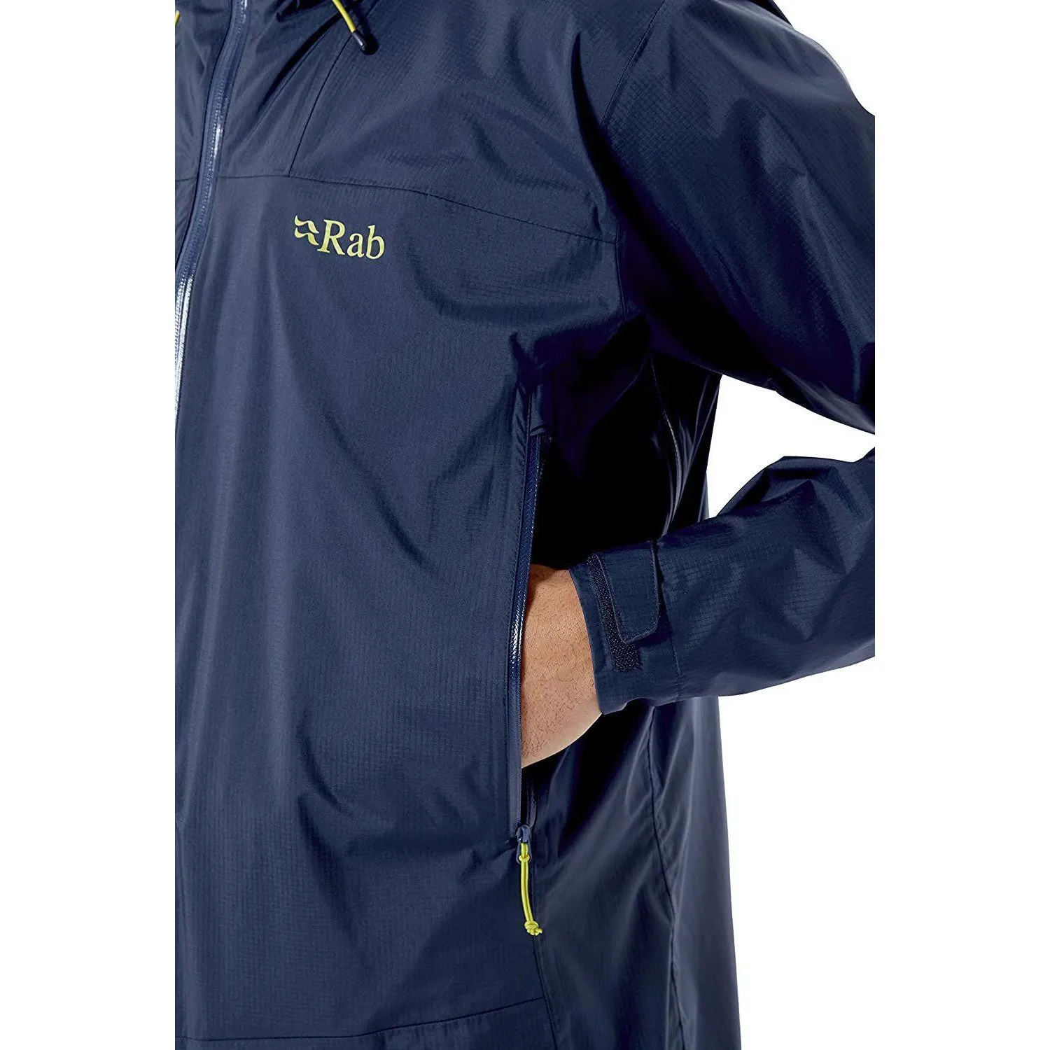 Rab Men's Downpour Plus 2.0 Waterproof Breathable Jacket for Hiking and Climbing