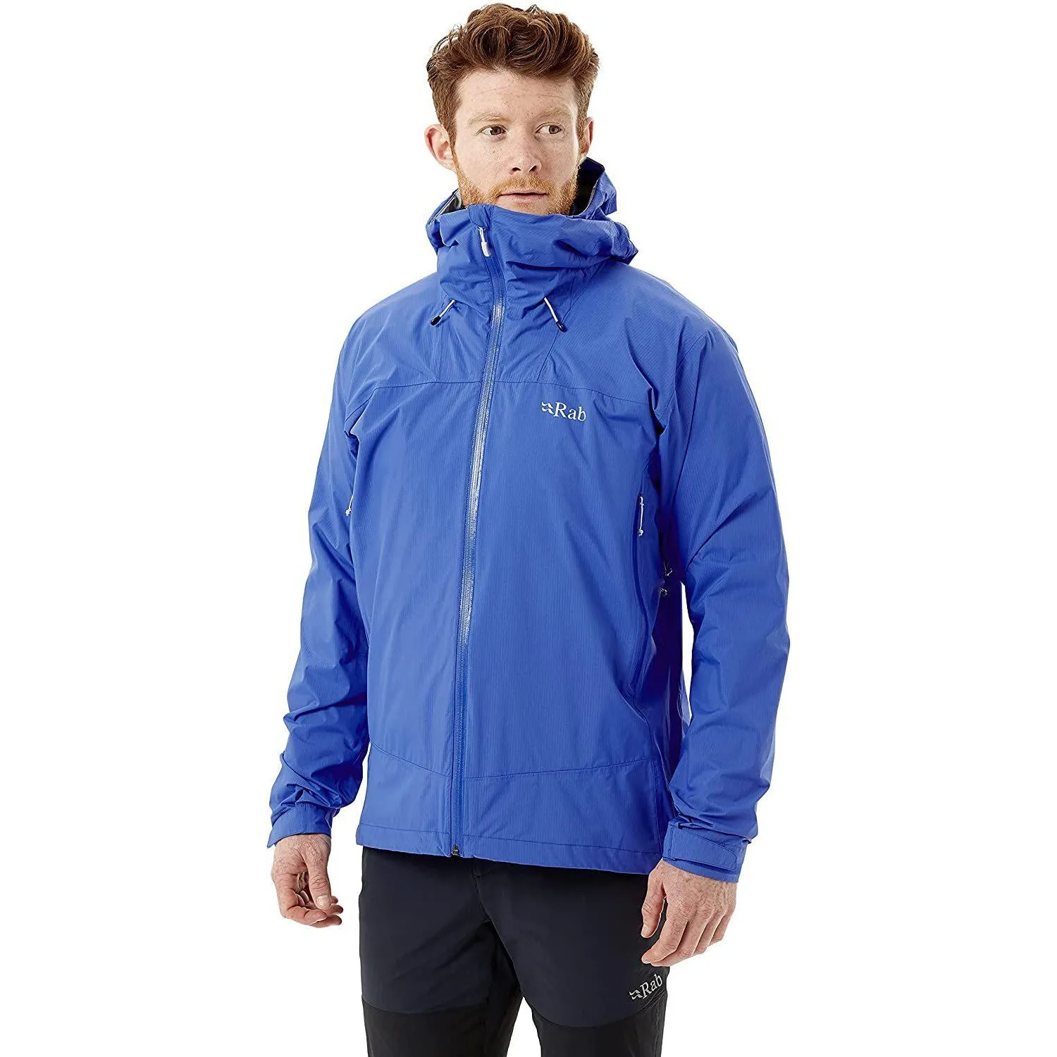 Rab Men's Downpour Plus 2.0 Waterproof Breathable Jacket for Hiking and Climbing