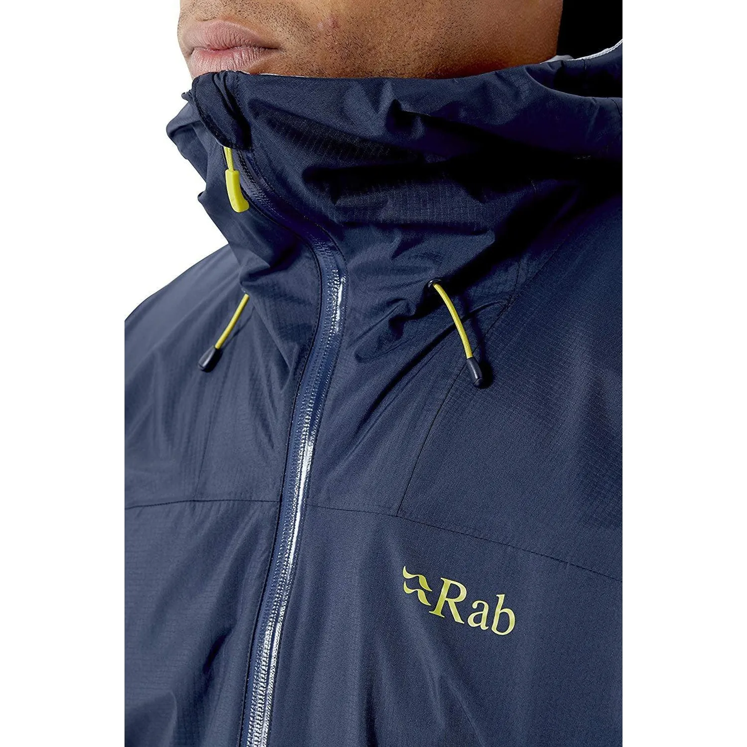 Rab Men's Downpour Plus 2.0 Waterproof Breathable Jacket for Hiking and Climbing