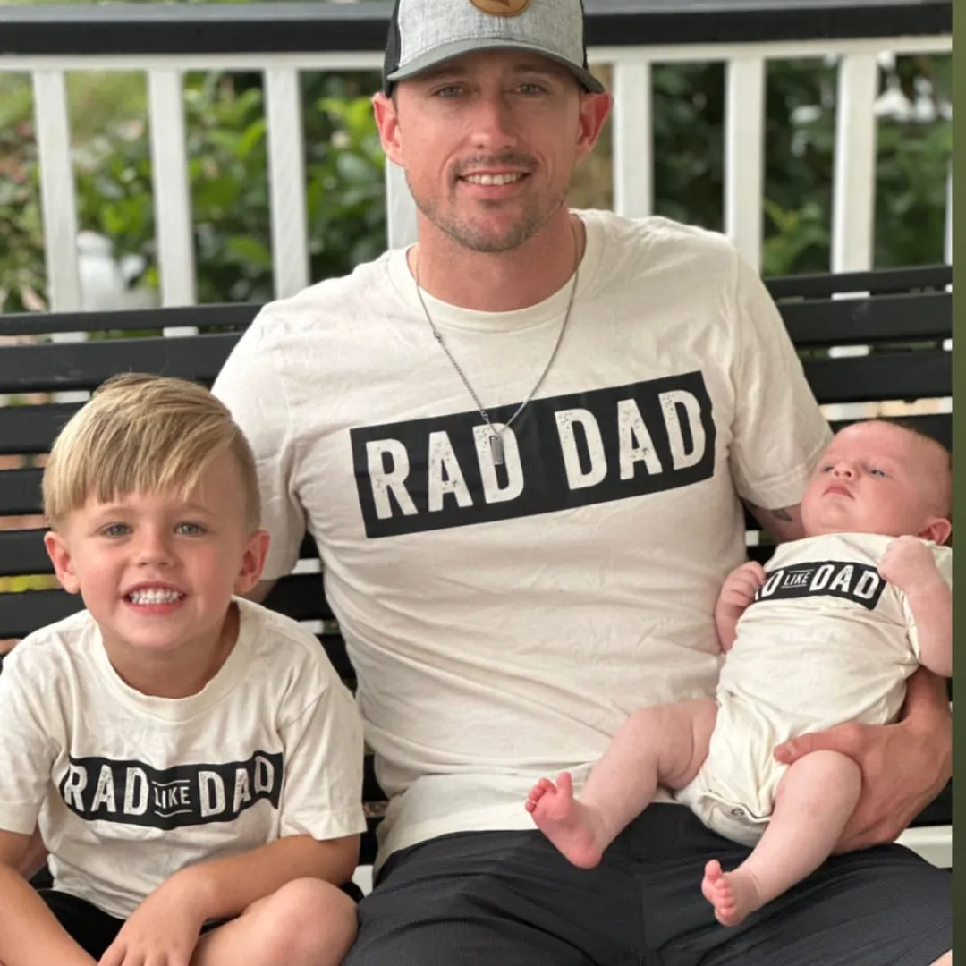 Rad Dad(one line)   Rad Like Dad - Set of 2 Shirts