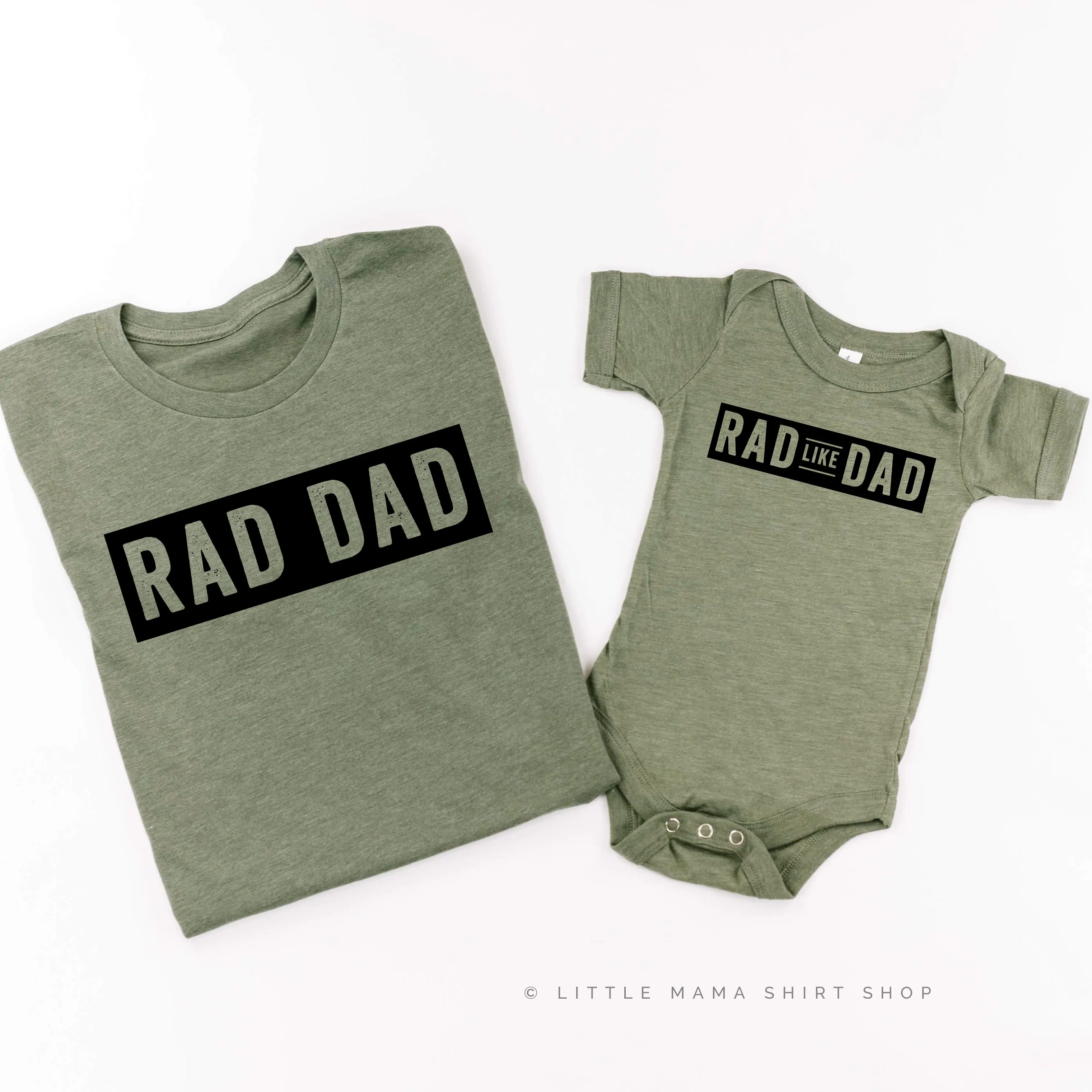 Rad Dad(one line)   Rad Like Dad - Set of 2 Shirts