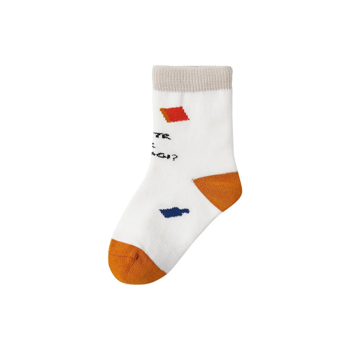 Smile Please Breathable Boy 5pcs Crew Socks Set