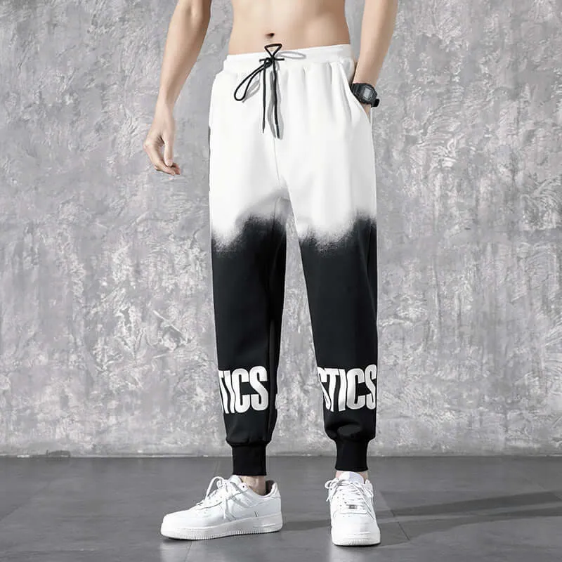 Sports pants trendy graphics men women new nine points trend INS thin section casual pants