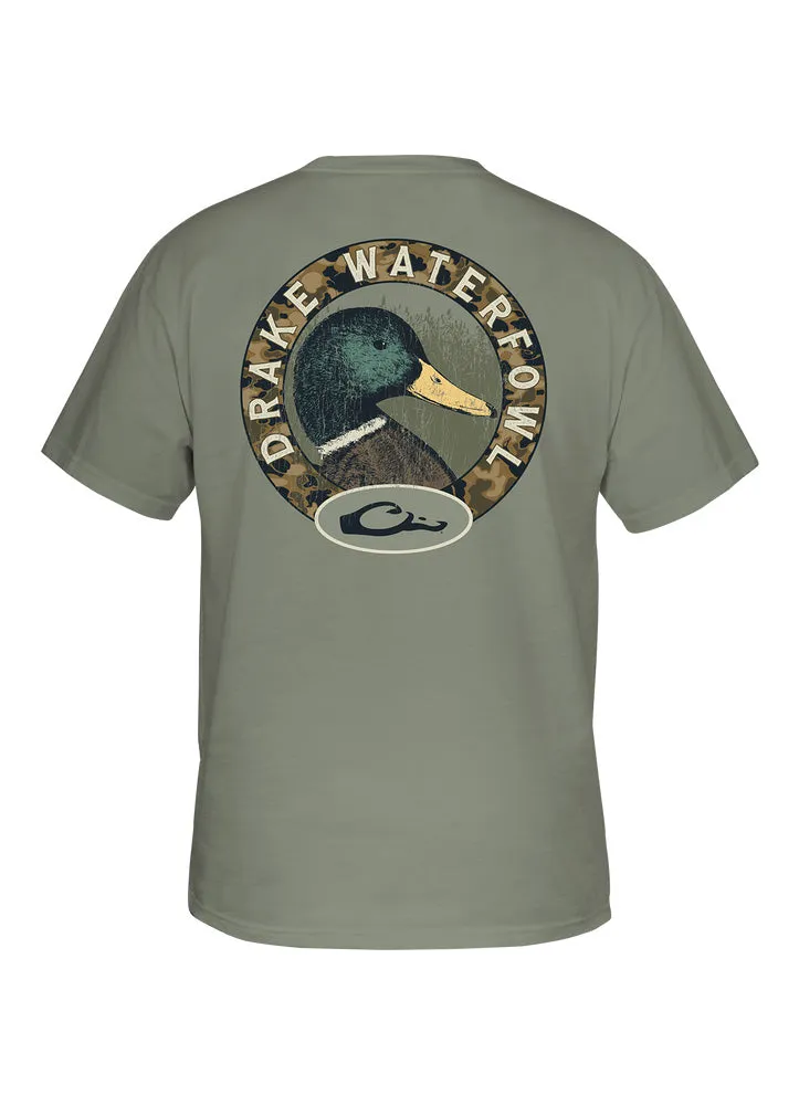 SS Mallard Circle Tee in Desert Sage by Drake