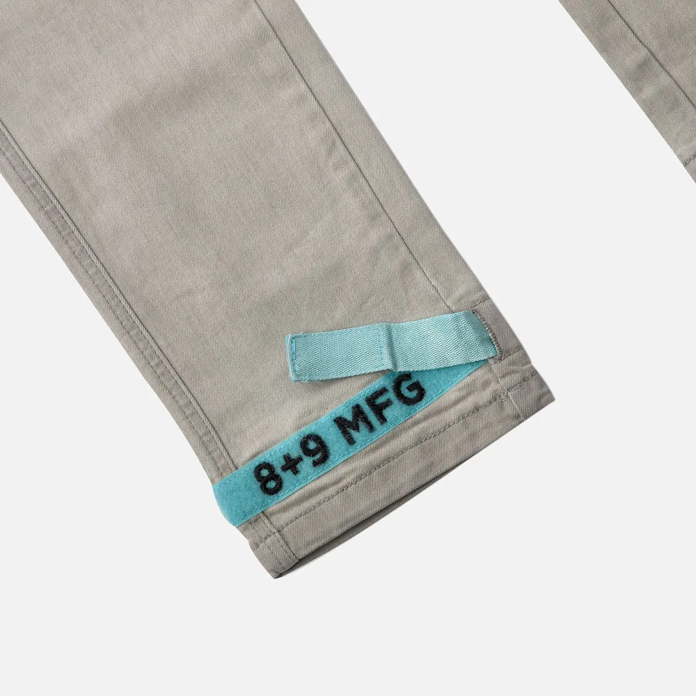 Strapped Up Slim Grey Washed Denim Jeans Teal