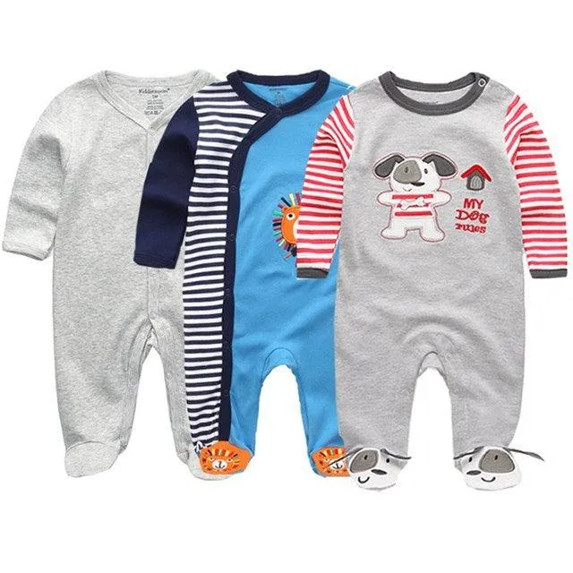 Summer Baby Rompers Spring Newborn Baby Clothes For Girls Boys Long Sleeve ropa bebe Jumpsuit Baby Clothing boy Kids Outfits